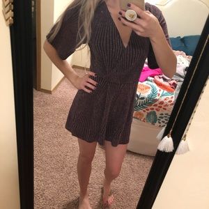 Adorable sparkly purple romper